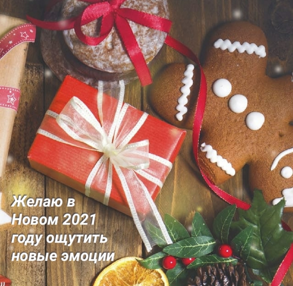 Желаю в Новом 2021 году ощутить новые эмоции