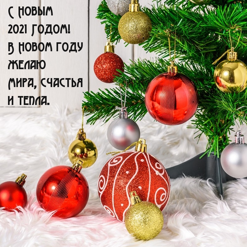 В Новом 2021 году желаю Мира, счастья и тепла