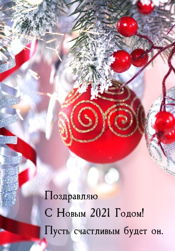 С Новым 2021 Годом! Пусть счастливым будет он