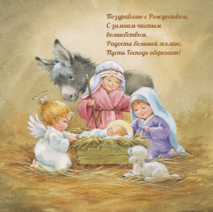 Поздравляю с Рождеством! Радости большой желаю