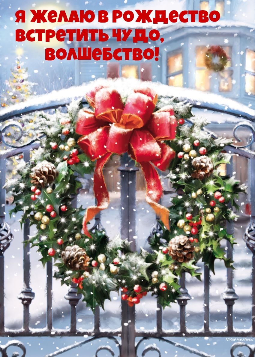Я желаю в Рождество Встретить чудо, волшебство!