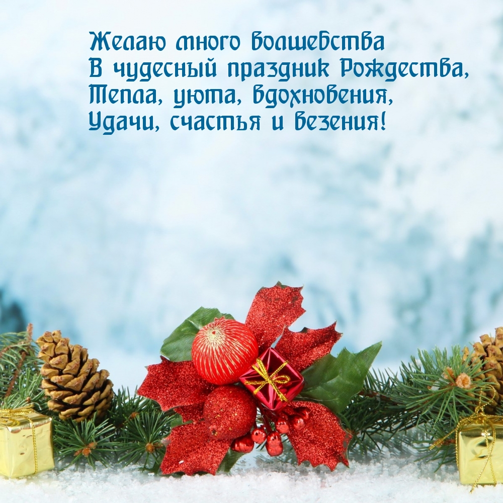 Желаю много волшебства в Рождество!