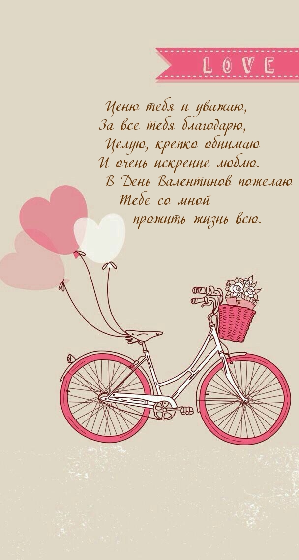 Ценю тебя и уважаю! В День Валентинов пожелаю