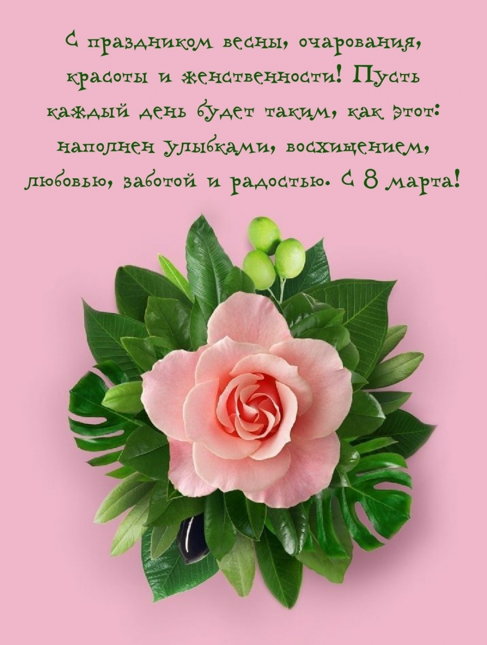 С праздником весны! С 8 марта! Радости и любви!