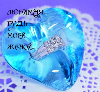Любимая, будь моей женой!