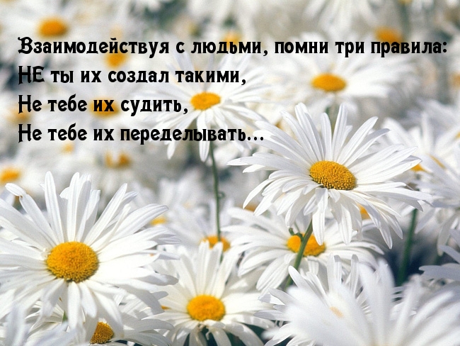 Взаимодействуя с людьми, помни три правила