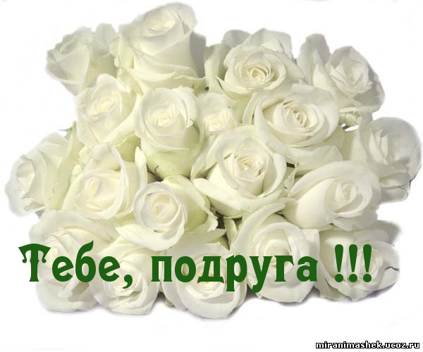 Тебе, подруга