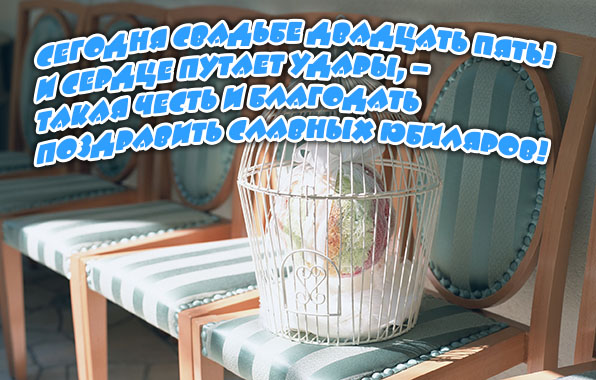 Сегодня свадьбе двадцать пять