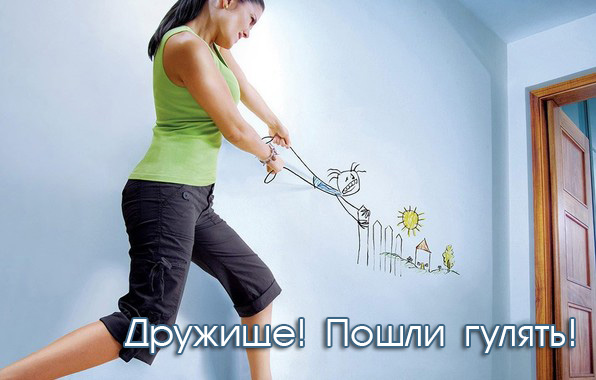 Дружище! Пошли гулять