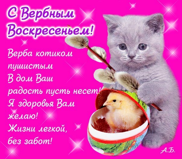 С Вербным Воскресеньем!