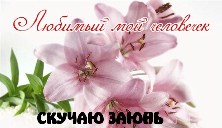 Скучаю, зайка любимый!