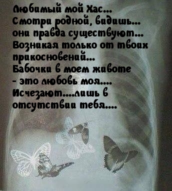 Бабочки в моем животе — это любовь