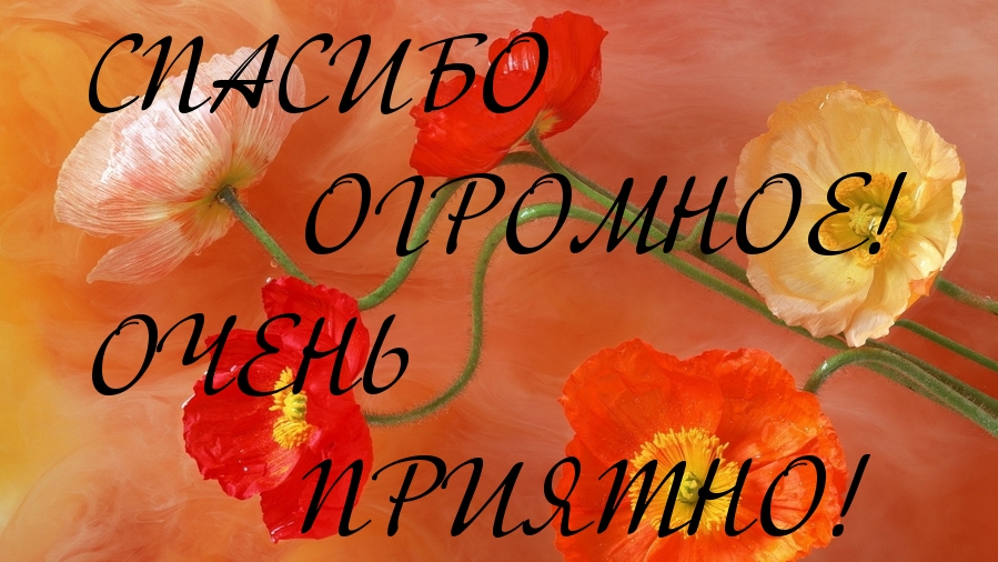 СПАСИБО      ОГРОМНОЕ!