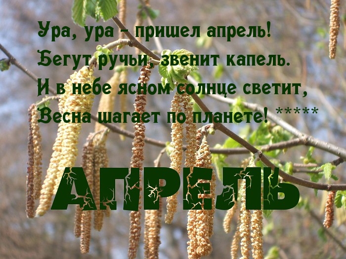 Пришел апрель!