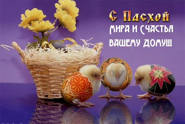 Картинки с надписями.  С пасхой.
