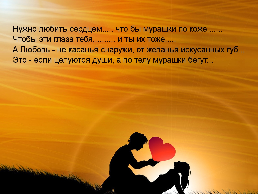 Любовь — поцелуи душ