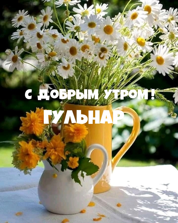 Гульнар — с добрым утром!