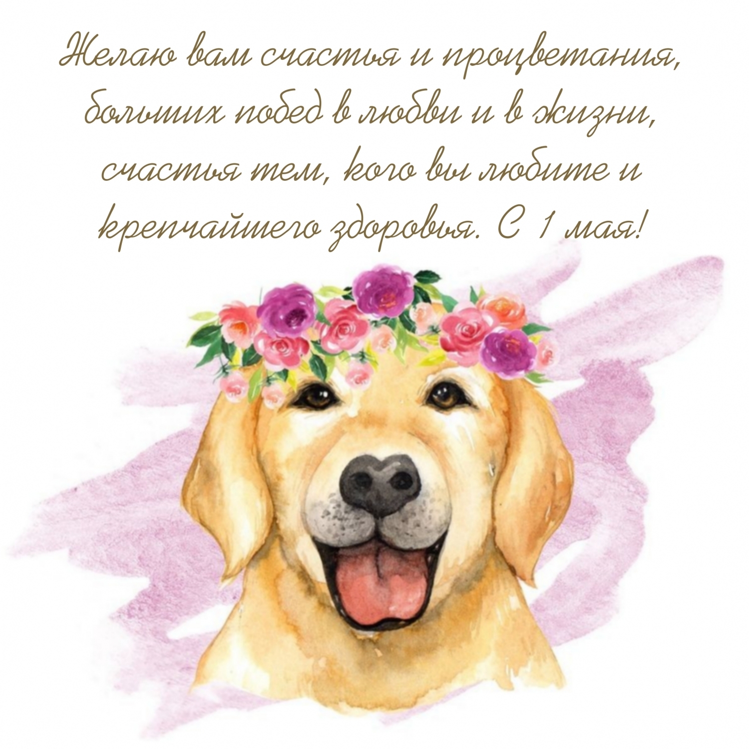 Желаю вам счастья и процветания! С 1 мая!