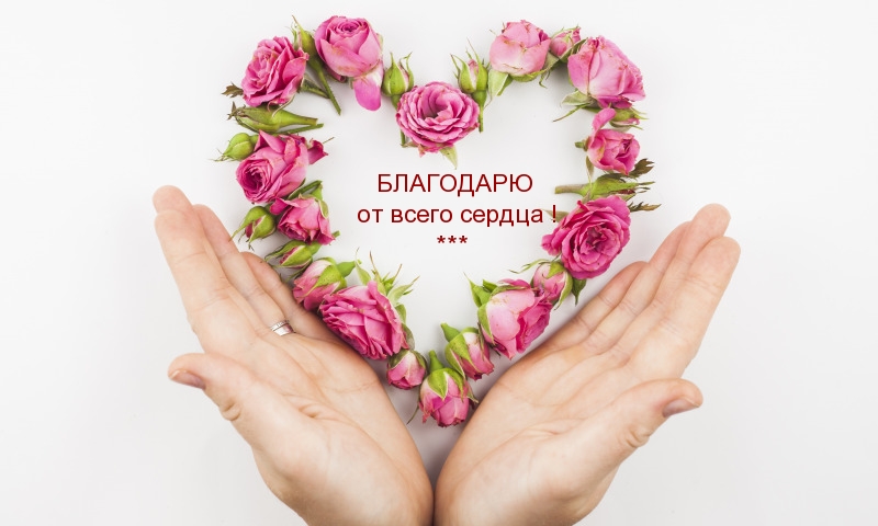 БЛАГОДАРЮ от всего сердца! ***