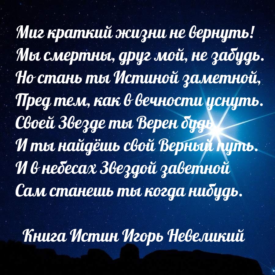 Миг краткий жизни не вернуть! Мы смертны, друг мой, не забудь.