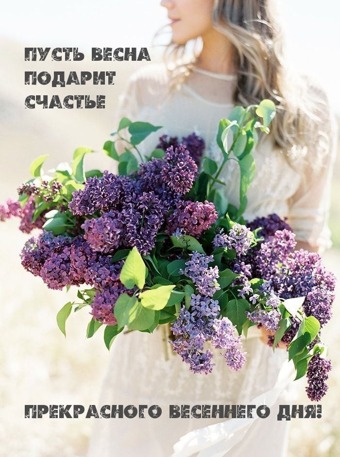 Пусть весна подарит счастье. Прекрасного весеннего дня!