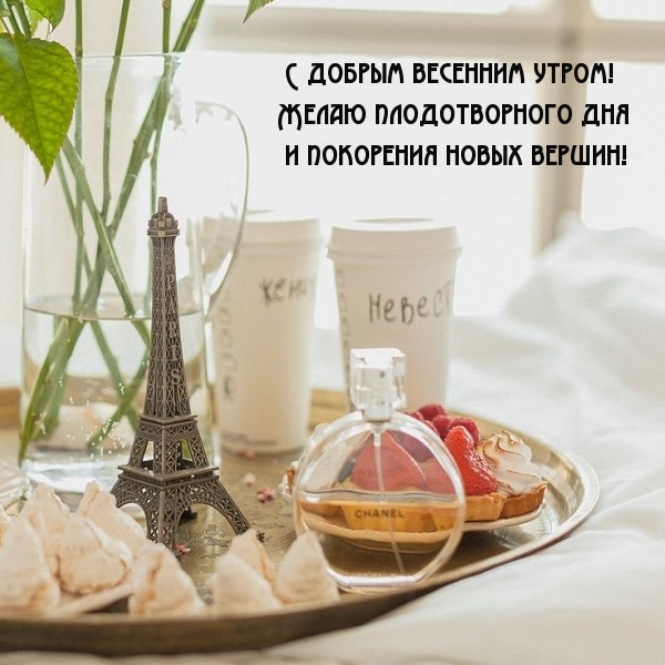 С добрым весенним утром! Желаю плодотворного дня