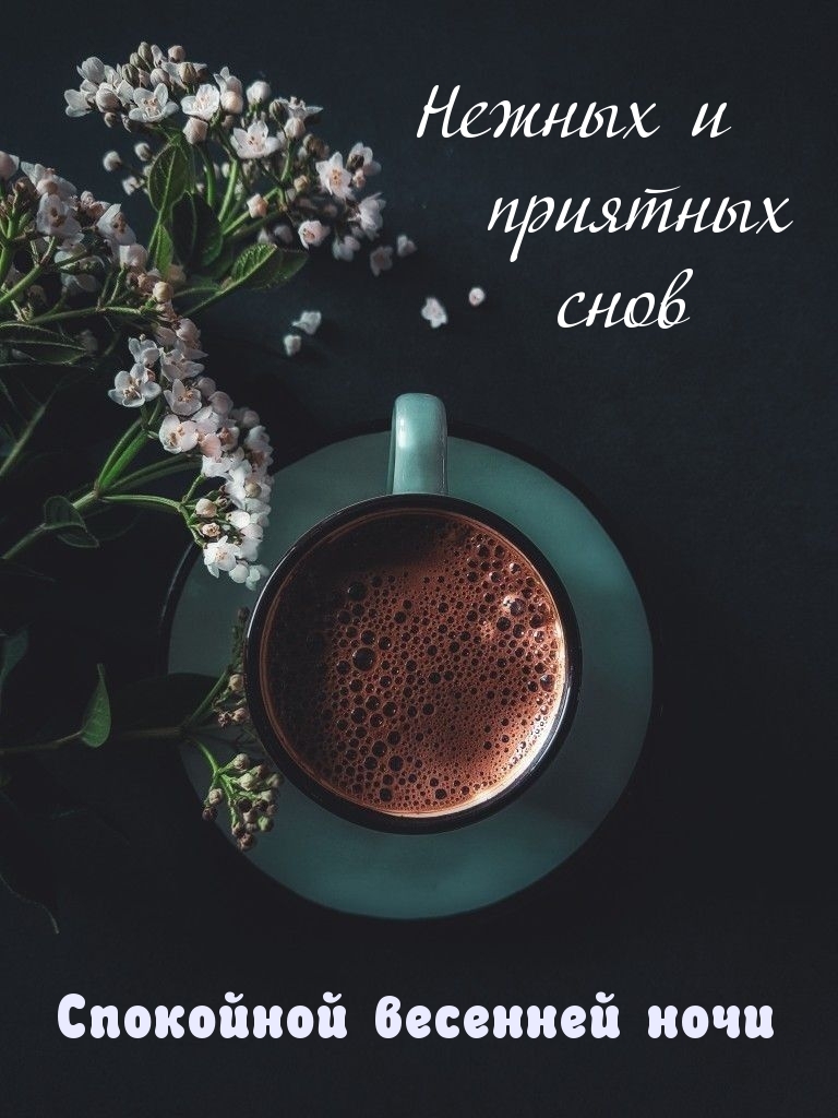 Спокойной весенней ночи Нежных и приятных снов