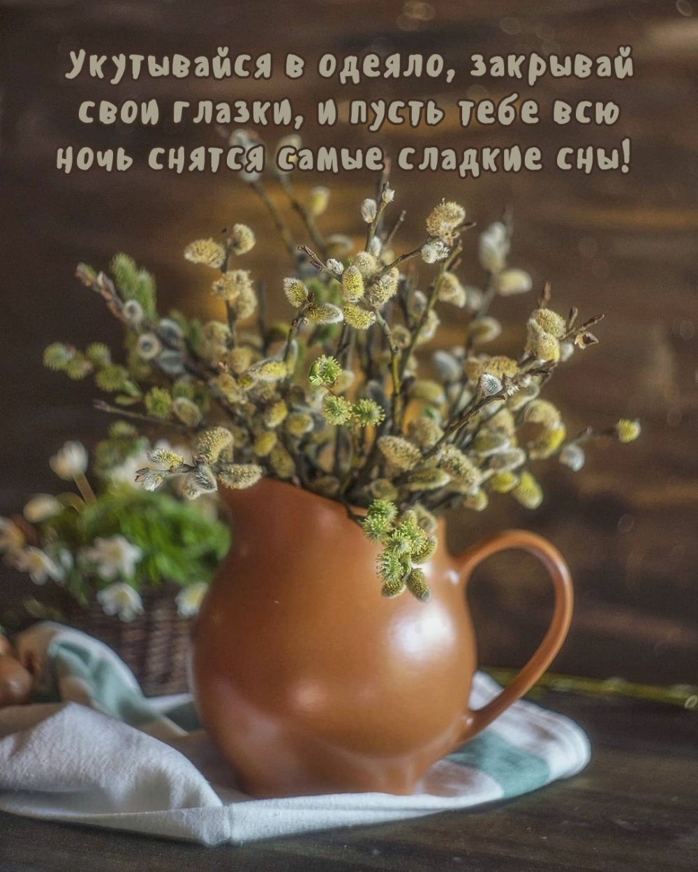Пусть тебе всю ночь снятся самые сладкие сны!