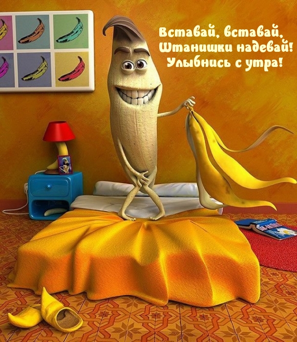 Вставай, вставай, штанишки надевай! Улыбнись с утра!