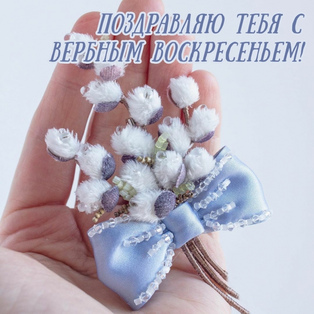 Поздравляю тебя с Вербным воскресеньем!