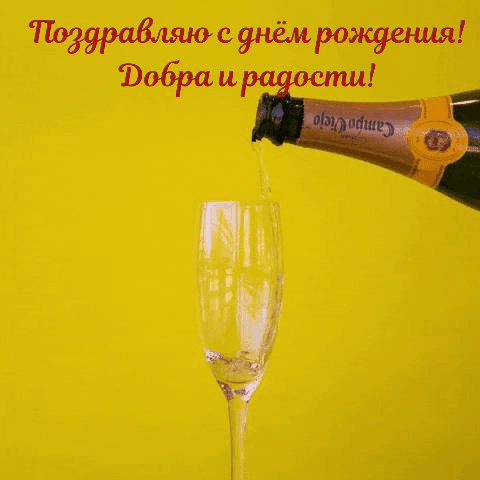 Поздравляю с днём рождения! Добра и радости!