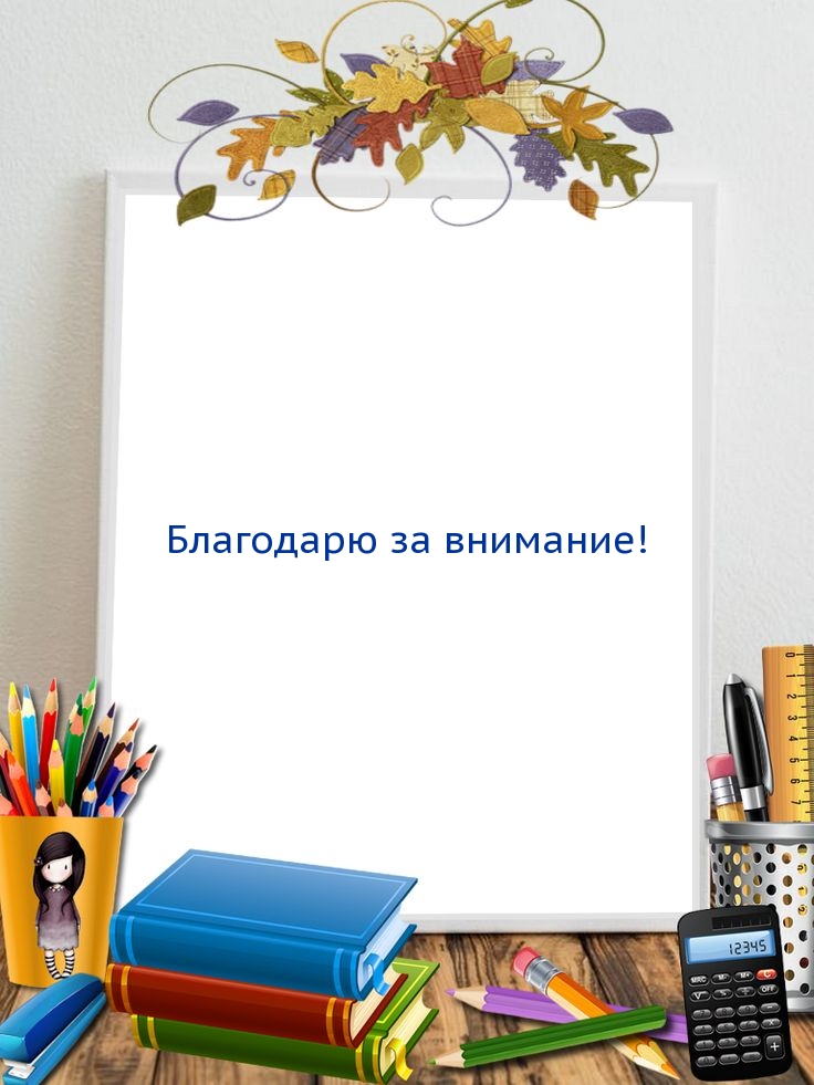 Благодарю за внимание!