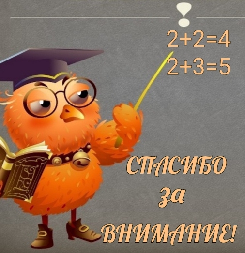 2+2=4 2+3=5 Спасибо за внимание!