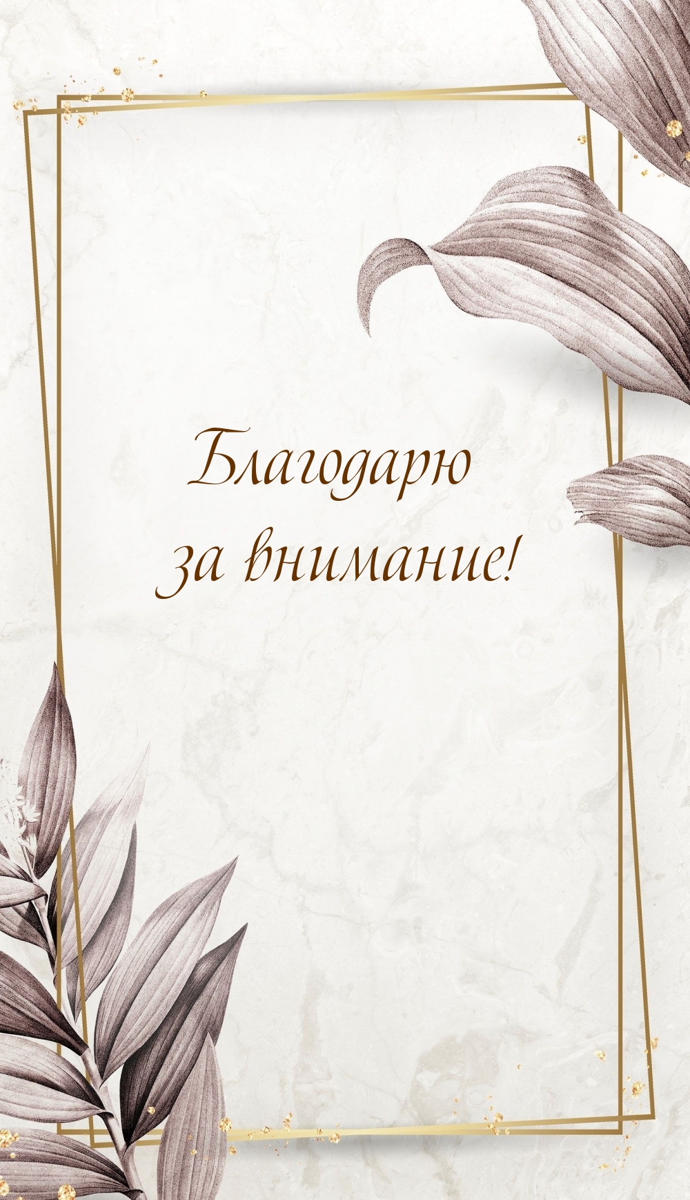 Благодарю за внимание!