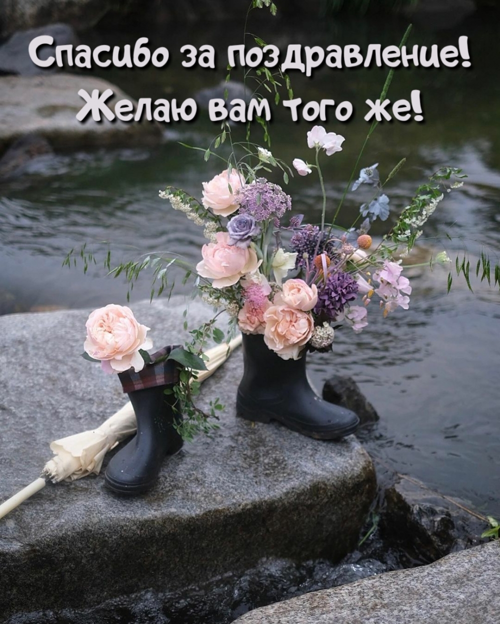 Спасибо за поздравление! Желаю вам того же!