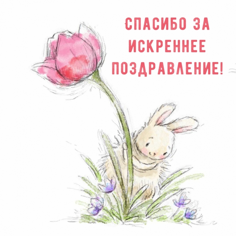 Спасибо за искреннее поздравление!