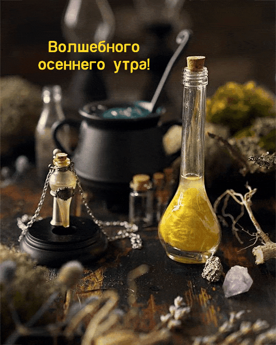 Картинки с надписями.  Волшебного осеннего утра!.