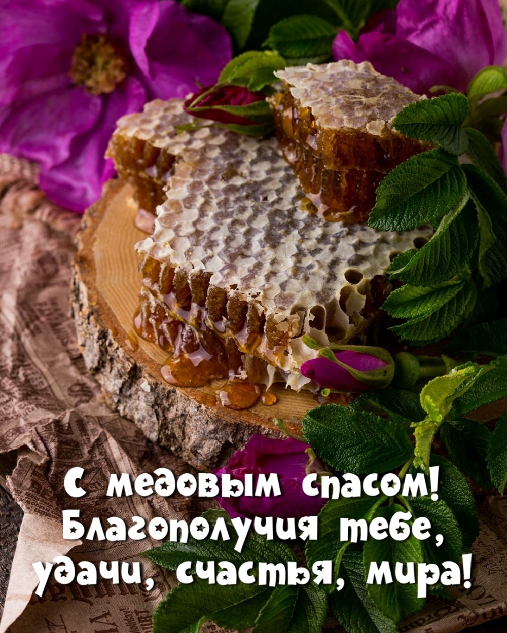 С медовым спасом! Благополучия тебе, удачи, счастья, мира!