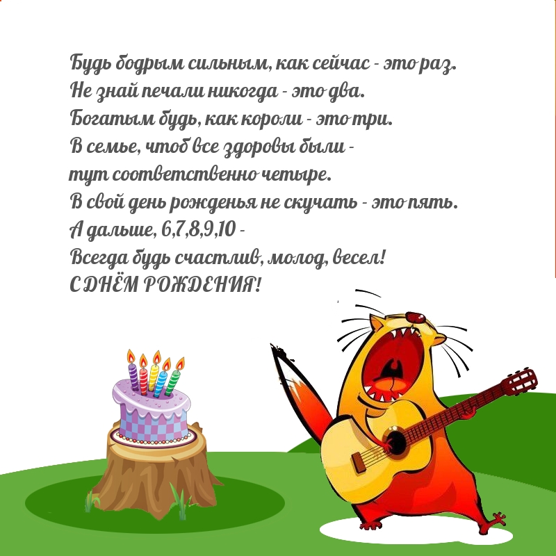 Всегда будь счастлив, молод, весел! С днем рождения!