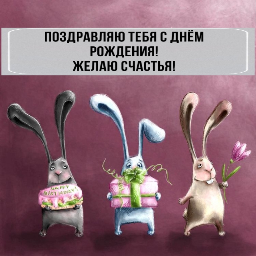 Поздравляю тебя с Днём Рождения! Желаю счастья!