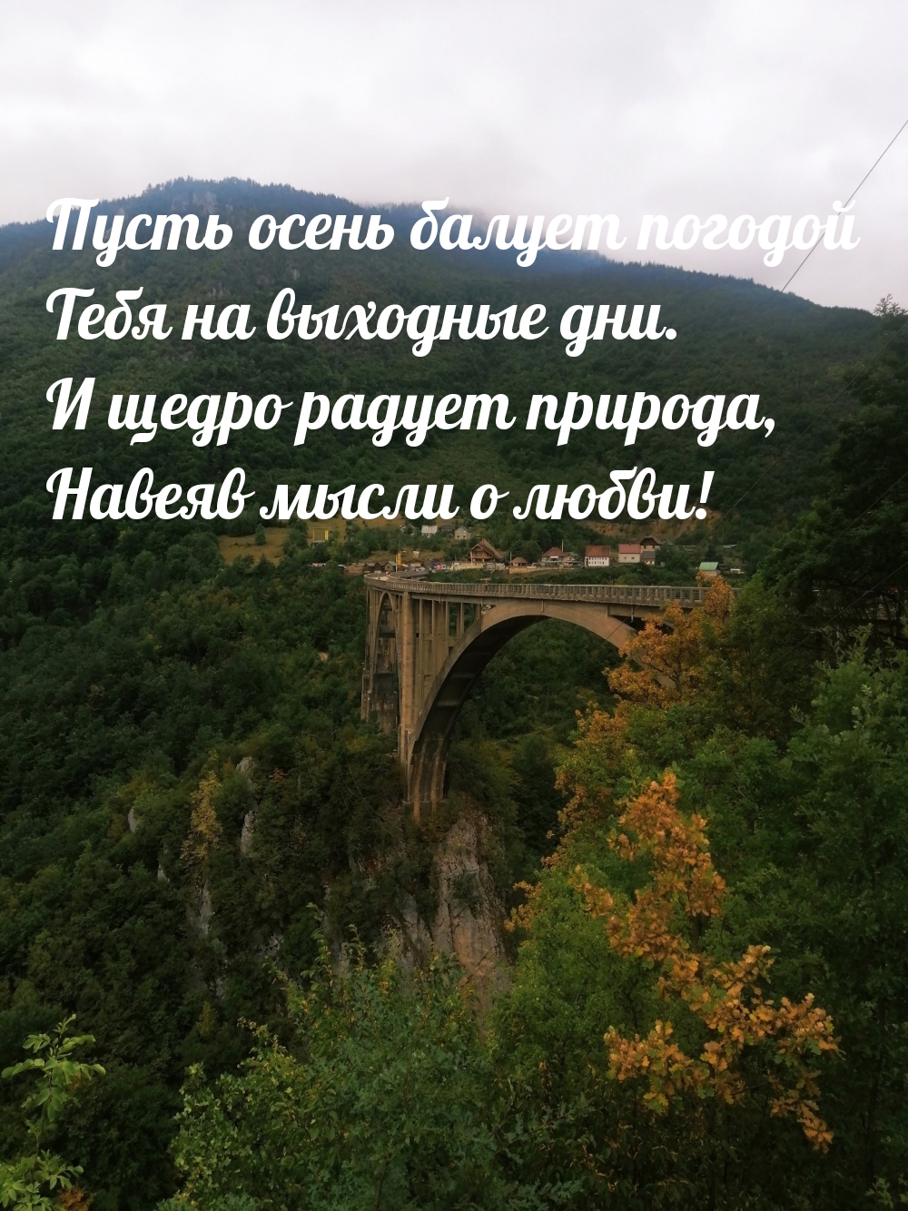 Пусть осень балует погодой