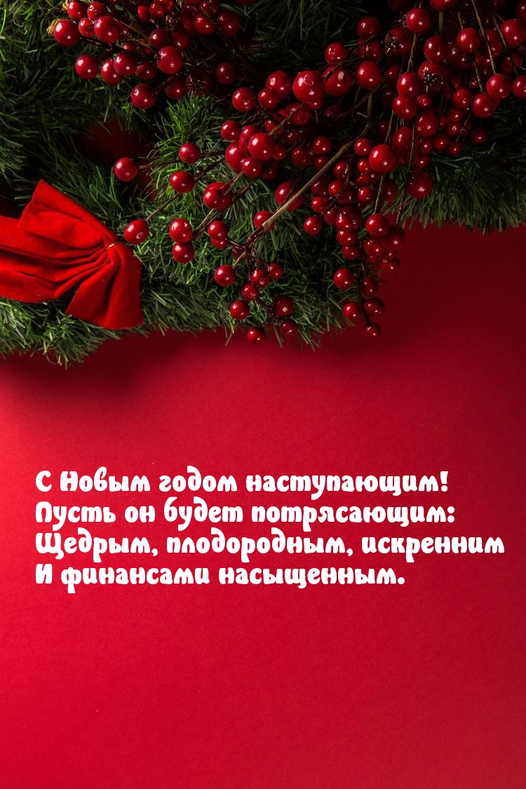 С Новым годом наступающим! Пусть он будет потрясающим