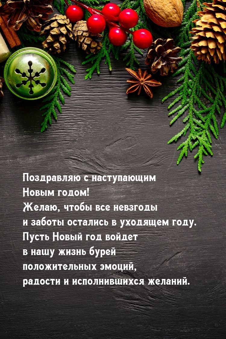 Поздравляю с наступающим Новым годом!