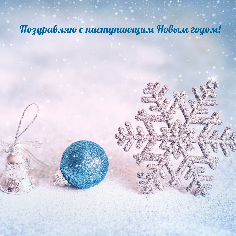 Поздравляю с наступающим Новым годом!