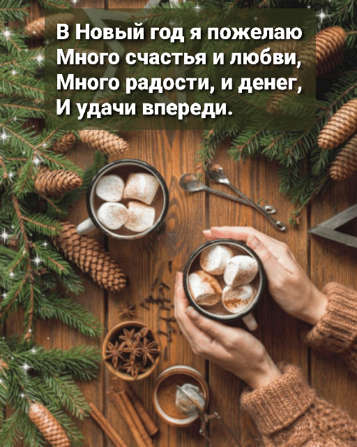 В Новый год я пожелаю много счастья