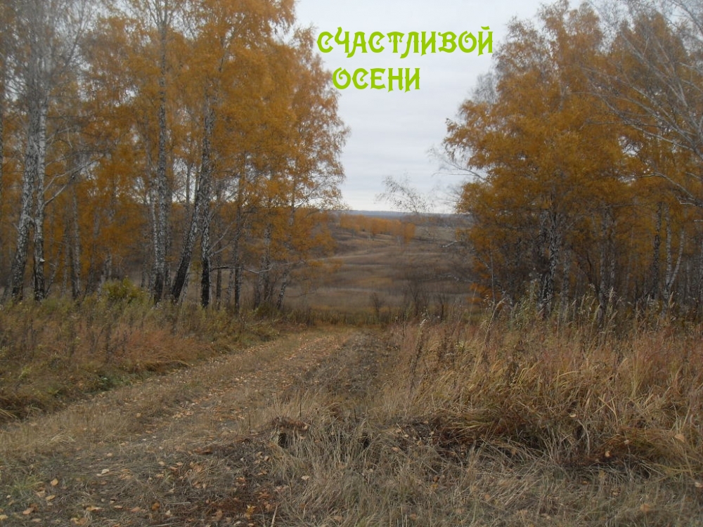 СЧАСТЛИВОЙ ОСЕНИ