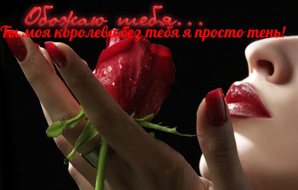 Обожаю тебя! Ты моя королева, без тебя я просто тень!