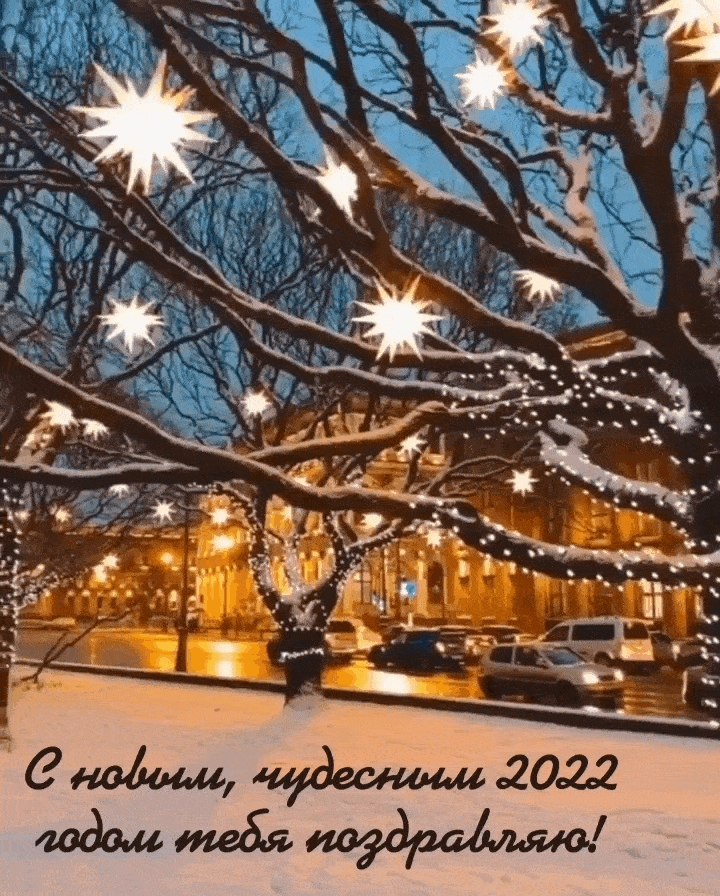 С новым, чудесным 2022 годом тебя