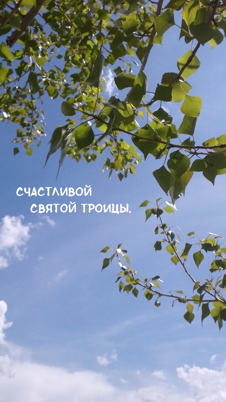 Счастливой Святой Троицы.