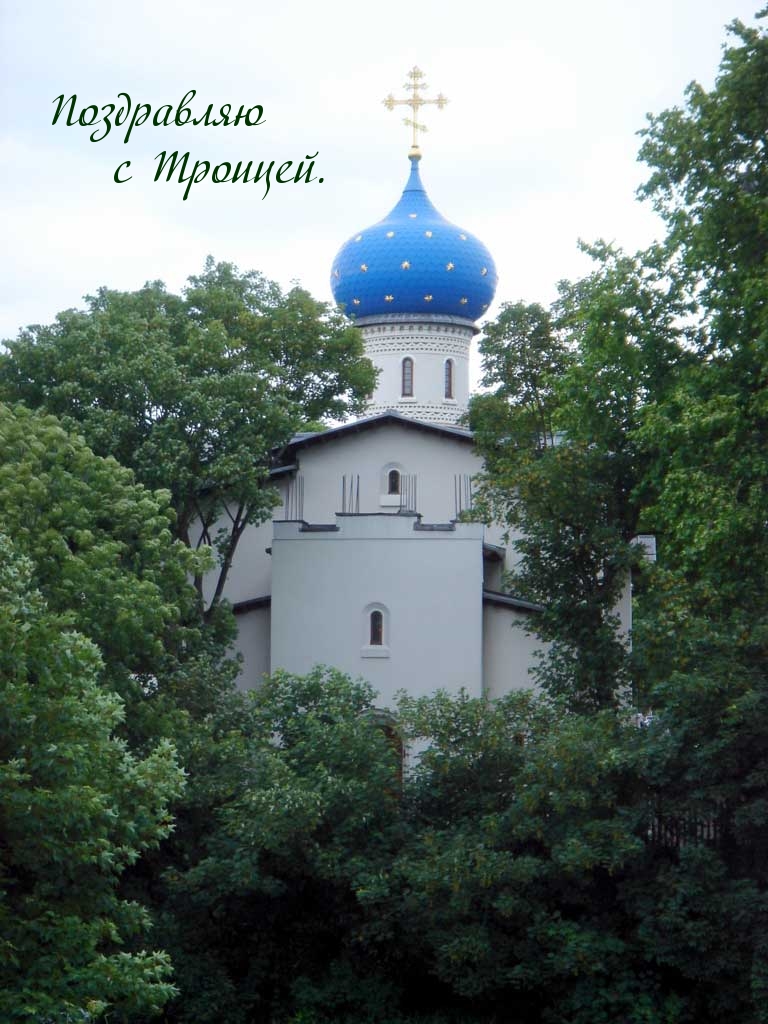 Поздравляю с Троицей.